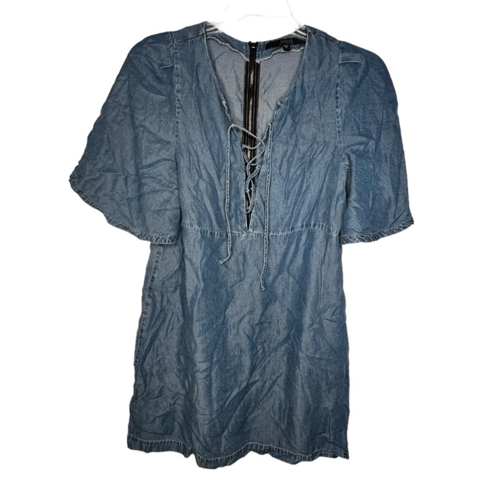 Guess Los Angeles Blue Tencel Dress‎